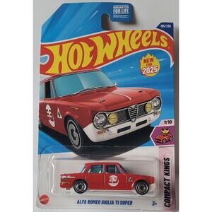 2025 Hot Wheels Alfa Romeo Giulia Ti Super 195/250 Red Compact Kings Series 7/10